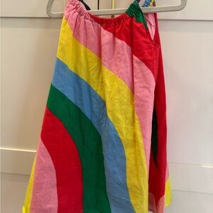 Mini Boden Red and Pink A-Line Dress Resort Wear